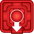 red block with an arrow pointing down