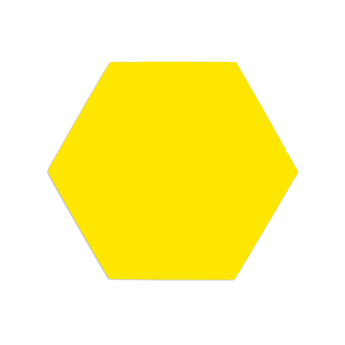 Yellow hexagon