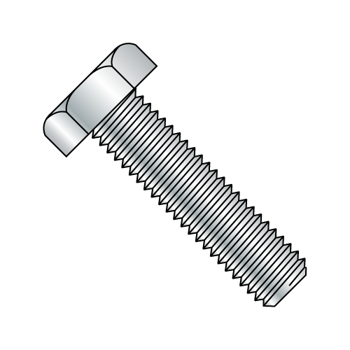 A metal object. It has a larger geometric section and a textured cylindrical section.