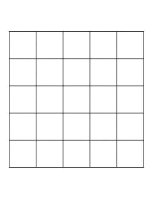 Horizontal and vertical lines in a square shape.
