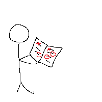 red markings (on top of black squiggles)