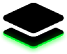 Two layers stacked on each other. The bottom face of the bottom layer is highlighted in green.