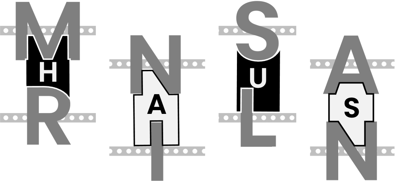 Four separate images demonstrating two letters being mounted on bars and connected by a spare part. In each example, the letters are vertically centered on their respective bars and a spare part fits cleanly in the negative space between them.